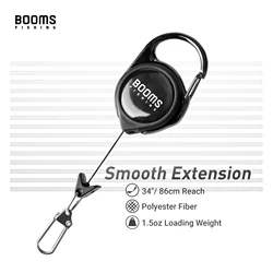 Booms Fishing RG1 – Zinger Retráctil para Pesca con Mosca