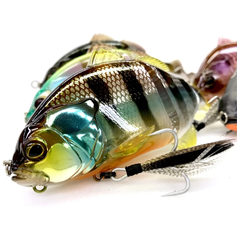 Señuelo JACKALL japonés, cebo de natación grande, tipo flotante, GANTAREL, pez multisección, 160mm, 70g, cebo para perca - imagen 2