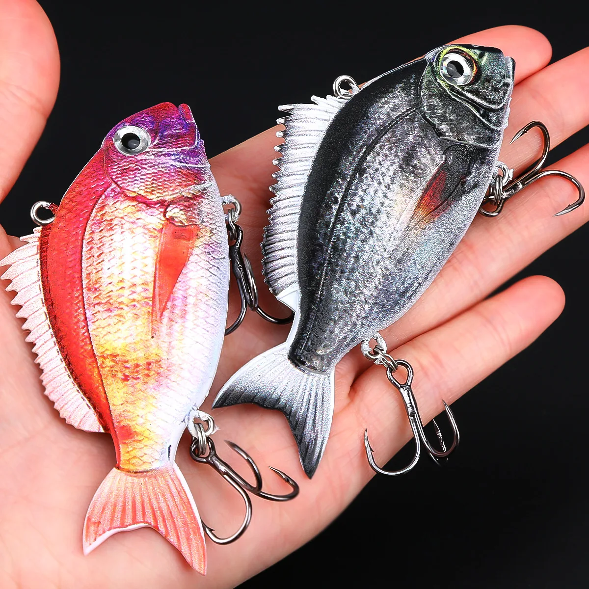Señuelos de pesca duros VIB, 9cm, 32g, diseño realista, Swimbait dinámico, vibración que se hunde, cebo de pesca de mar de invierno, Wobblers para carpa lubina - imagen 2