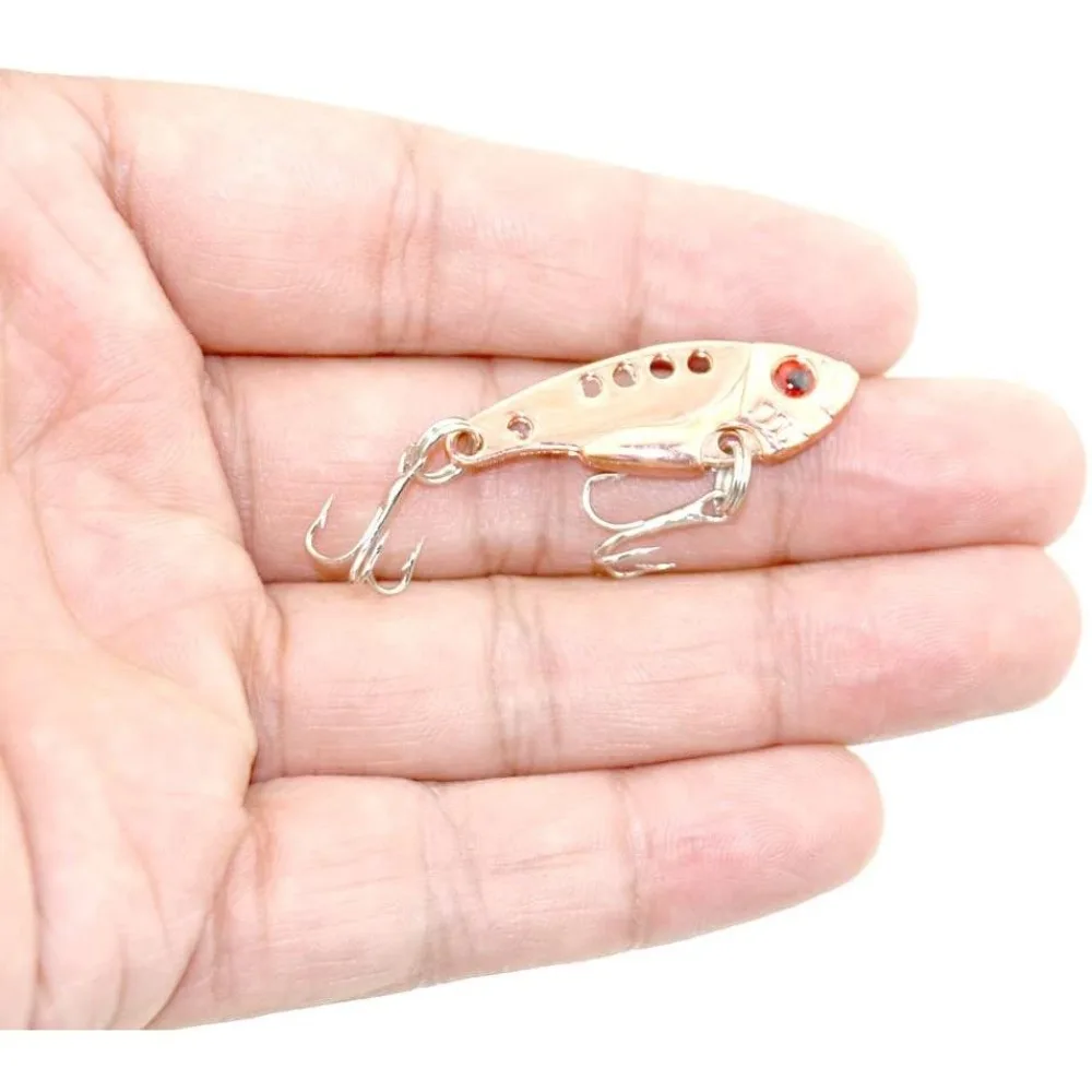 Señuelo VIB de Metal con clasificación Vib, cebo biónico de capa completa para natación, cebo duro Spinner, anzuelos triples, Walleyes, cuchara, Señuelos de pesca de trucha - imagen 4