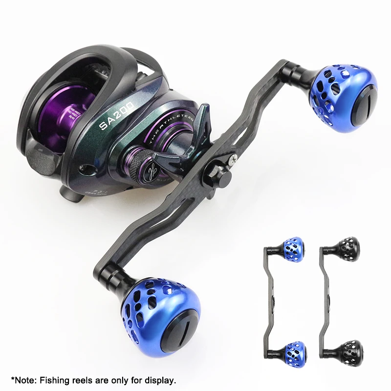 EKFan promoción ventas 130MM mangos de carbono 50G 8x5MM agujeros para pesca carrete de fundición DIY - imagen 5