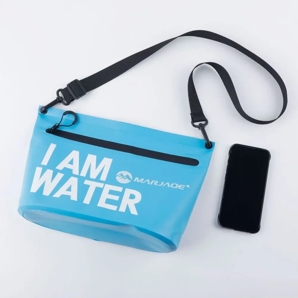 Bolsa de natación portátil multifuncional de PVC, de gran capacidad bolso de hombro, resistente a la lluvia, con cremallera - imagen 4
