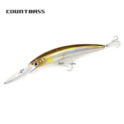 Countbas-señuelo flotante para pececillos, Wobblers, 110mm, 15,6g, para pesca, buceo, profundidad de 2,5-3m, cebo duro Jerk