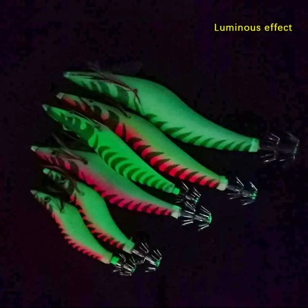 Anzuelo de calamar de 5 colores, aparejos de pesca, señuelo de pulpo de 11,9 cm, 13g, señuelos de camarón de plomo, simulación, nuevo - imagen 4