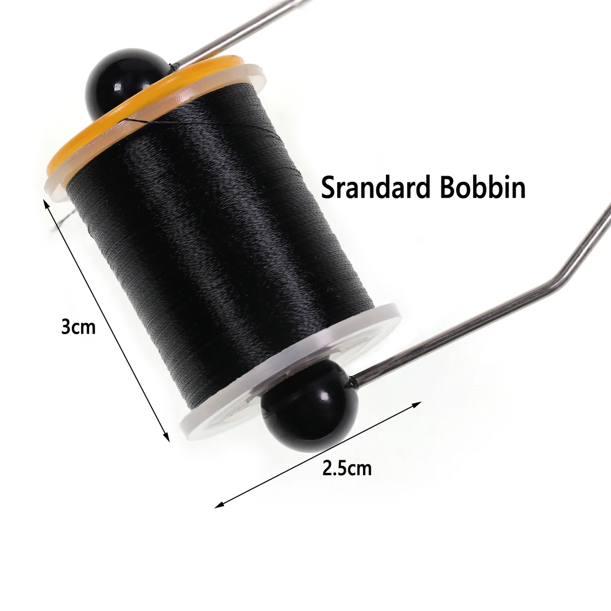 Wifreo-Hilo de atado de moscas 50D, hilo para moscas secas pequeñas, trucha, bajo, Material de línea corporal, Blanco, Negro, amarillo, 1 unidad - imagen 4