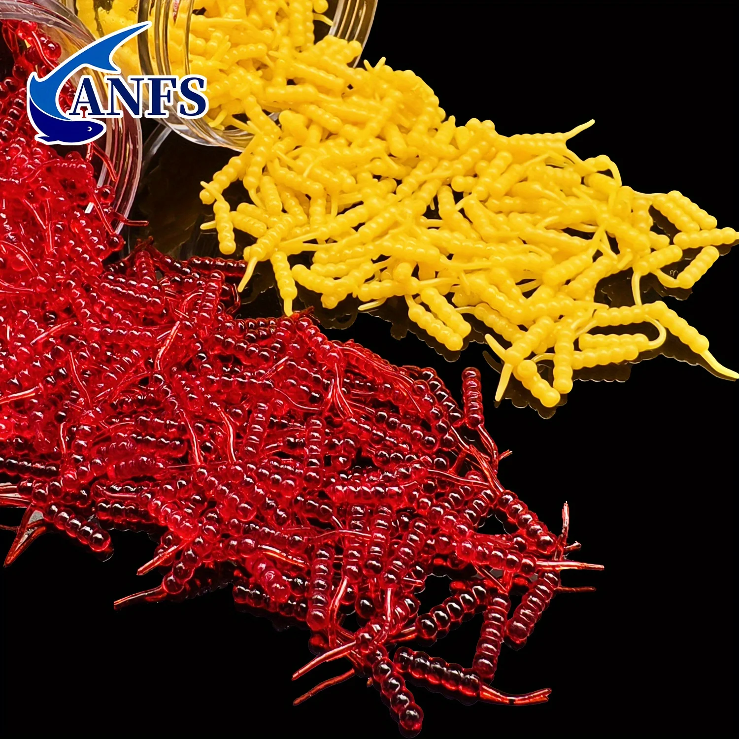 ANFS 250 Uds. Señuelos de pesca de gusanos biónicos suaves juego de señuelos blandos de alto rendimiento cebo de pesca Isca Artificial