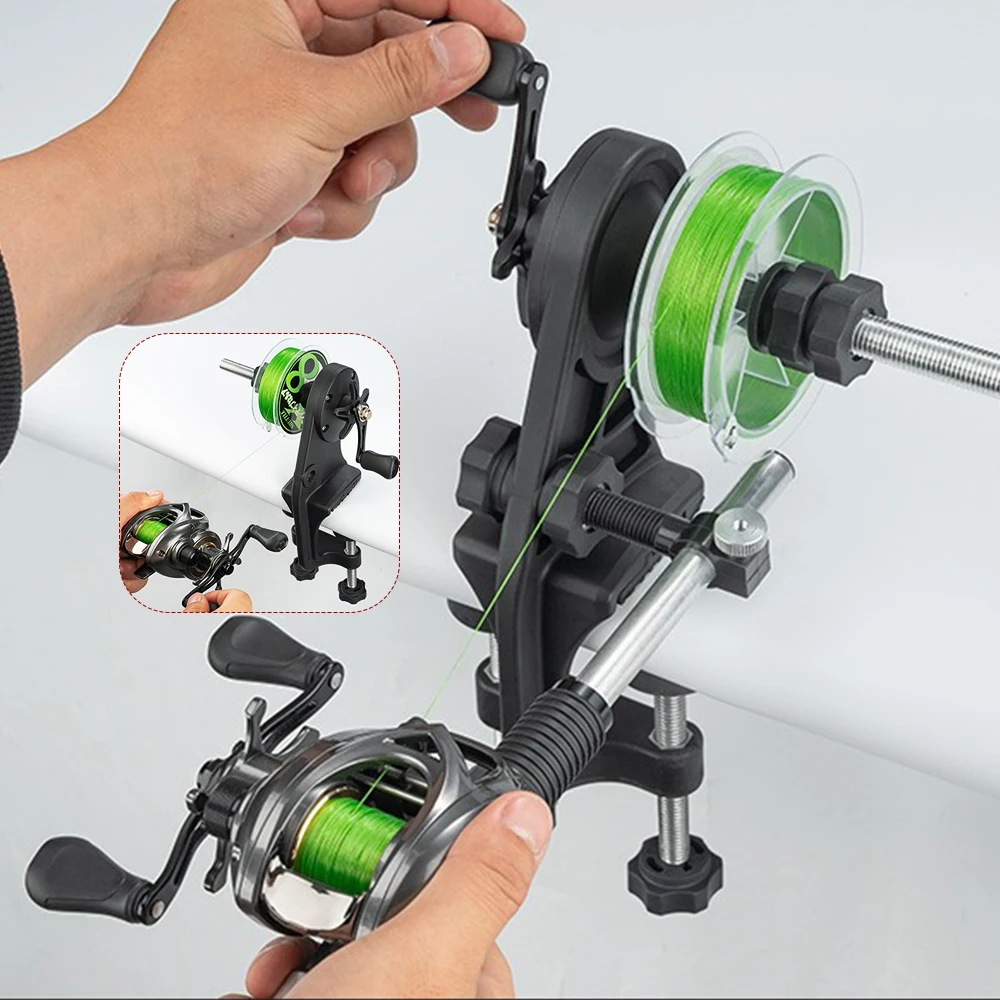 Bobinadora de línea de pesca ligera portátil, bobinadora de línea resistente antioxidante, accesorios de pesca, herramientas de pesca para carrete de pesca - imagen 2