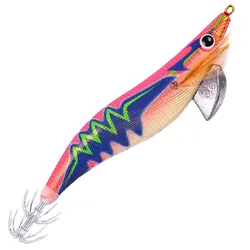 Señuelo Jigging Camarón Madera con Plantilla de Calamar
