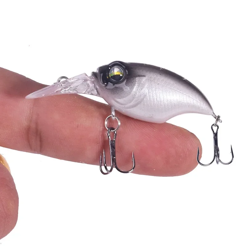 Señuelo de pesca con manivela, 5,8 cm, 6g, sonajero, pececillo, Wobbler con anzuelo, cebo duro Artificial para Lucio, aparejos de pesca Crankbait, 1 ud. - imagen 3