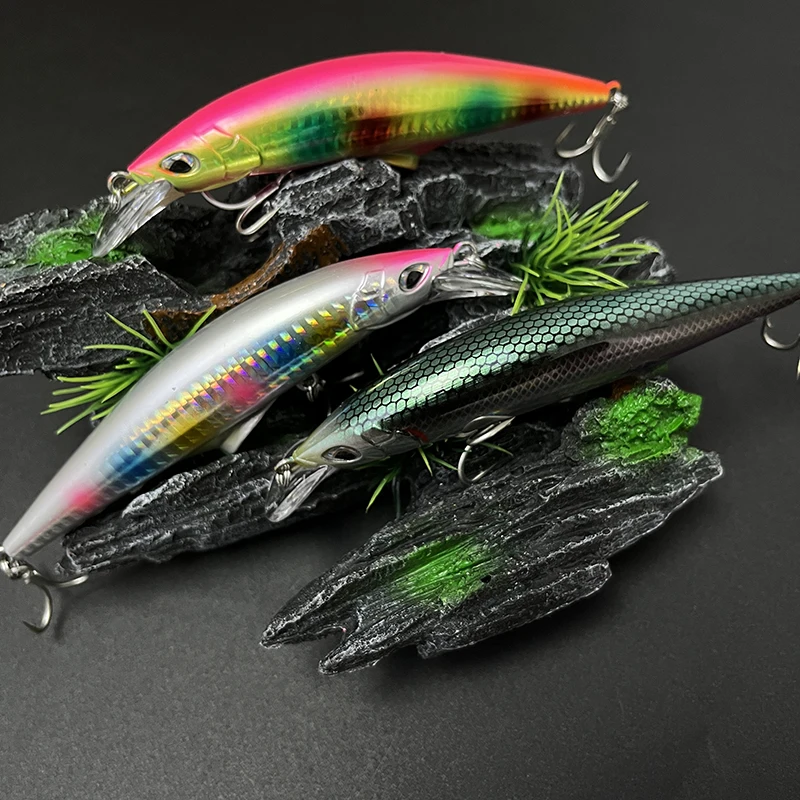 Señuelo de pececillo hundido de peso pesado, 120mm, 45g, agua dulce, fundición larga, cebo duro Artificial, trucha, lubina, Swimbait, suministros de pesca - imagen 5