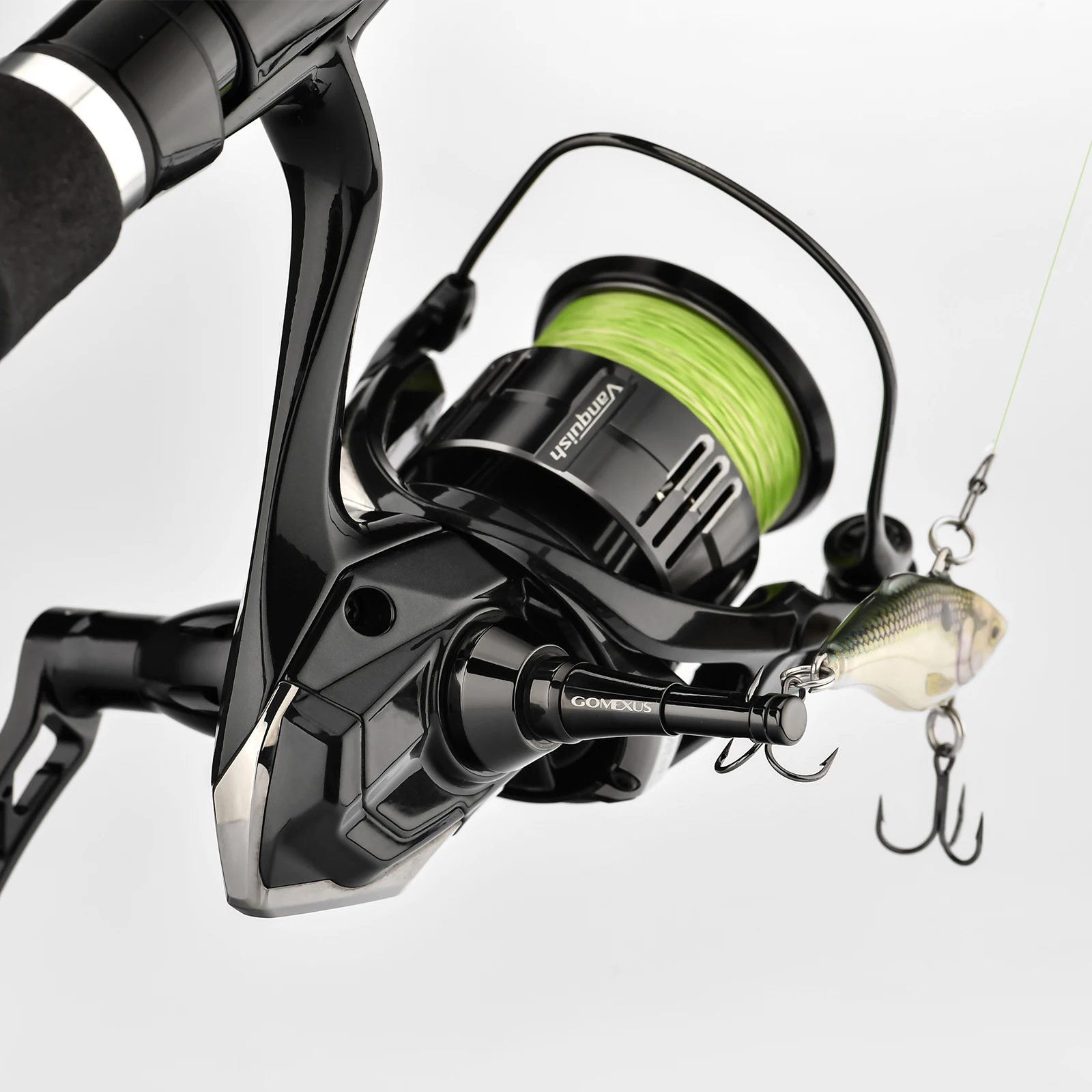 Soporte de carrete plegable de titanio Gomexus 44mm TR6 para Shimano 19 Vanquish 1000-5000 13-16 Stella SW 4000-6000 Daiwa EXIST 1025-3012 - imagen 3