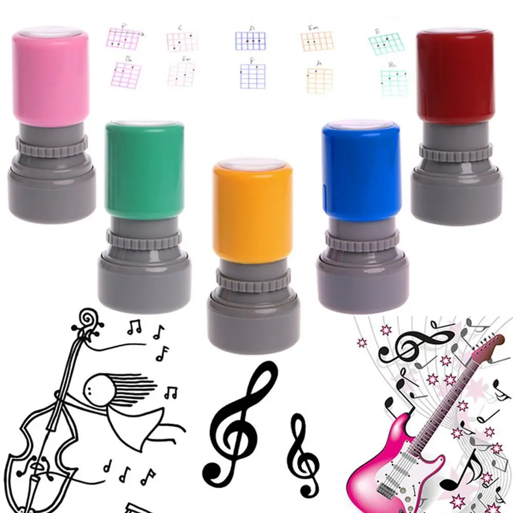 Accesorios para guitarra balada, pieza de ukelele, sello impreso, herramienta de enseñanza de música, sello de acordes de ukelele, sello de acordes - imagen 3