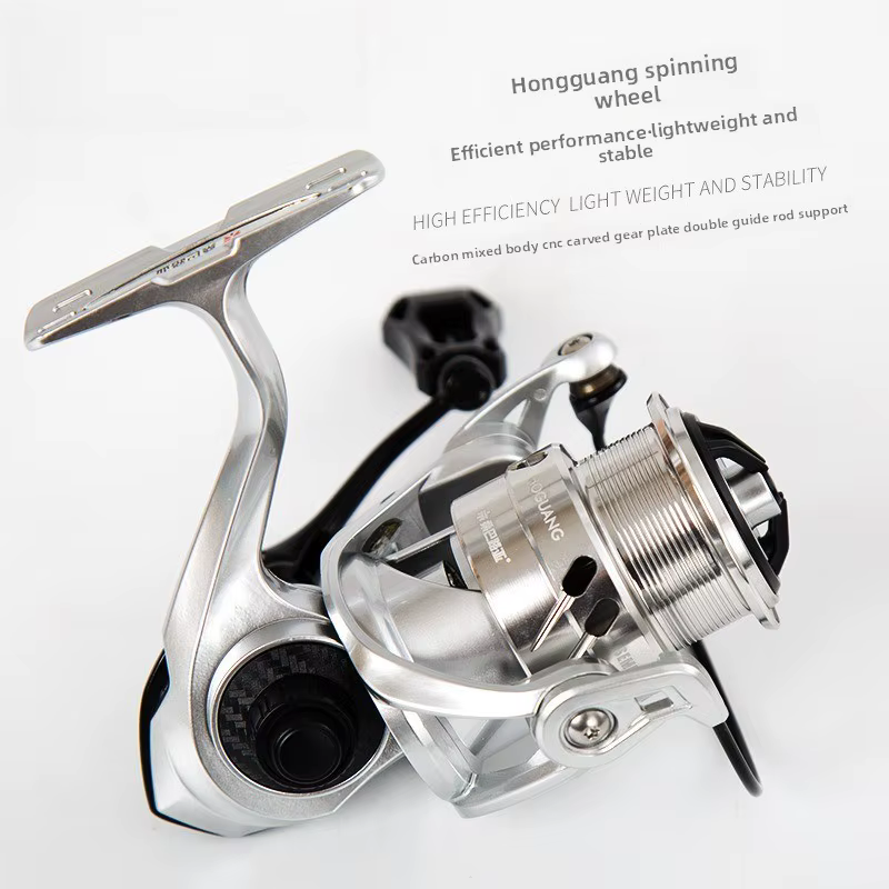 Carrete micro jigging Hongguang 2025 – Ultraligero carbono lance largo