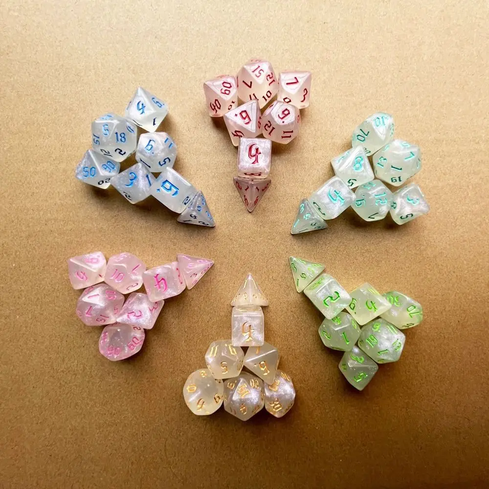 Juego de dados digitales multifacetados acrílicos, dados poliédricos opacos, juego de rol de mesa, dados DND - imagen 5