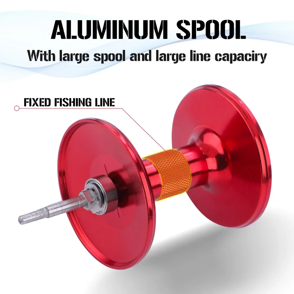 Carrete de pesca Sougayilang baitcasting, carretes de Pesca con tambor de curricán, mano izquierda/derecha, 3 + 1BB, carrete de Pesca con tambor de curricán, arrastre máximo de 28kg - imagen 5