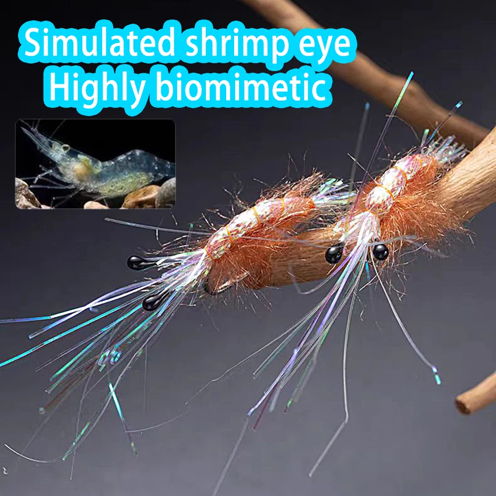 50 Uds. Ojos de cangrejo y camarón, materiales para atar moscas, ojos de señuelo para agua salada y Lucio, moscas, ojo de pesca - imagen 3