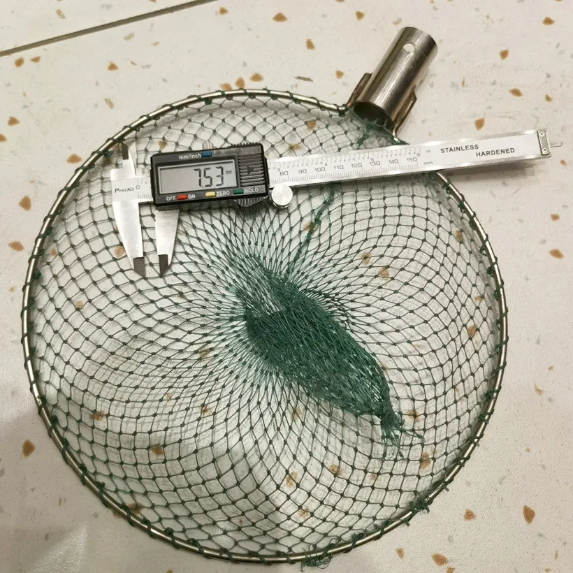 Red de copia de acero inoxidable sólido, mecanismo de cabeza de copia, bolsa de pesca, red de pesca, anillo de copia de pez de ojo cerrado - imagen 5