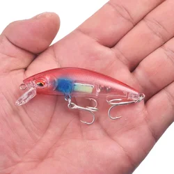 Señuelo de pesca Minnow, 7cm, 10,5g, Wobblers de curricán, cebo Artificial de plástico brillante para lubina, Lucio, carpa, aparejos de pesca, 1 ud.
