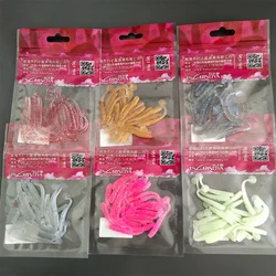 TSURINOYA T Tail Señuelos de Silicona UV para Ajing 38mm