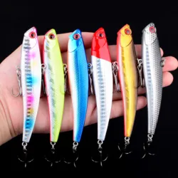 Señuelo de pesca VIB que se hunde, cebo de plástico con vibración, Swimbait Wobblers, cebo duro Artificial de fundición larga, Lucio, perca, 1 ud.