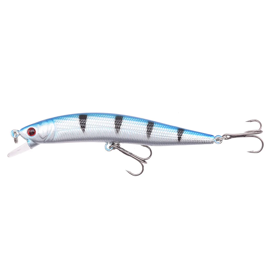 Señuelo de pesca flotante Minnow, 10cm, 9,5g, ojos 3D, Crankbait Wobblers, cebo duro de plástico Artificial, Lucio, Jerkbait, aparejos de pesca - imagen 3