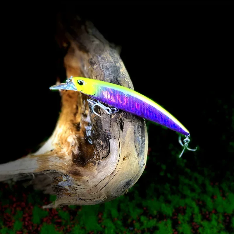 Greenspider Jerkbait Minnow 125mm 27G Hundimiento Lubina Agua Salada