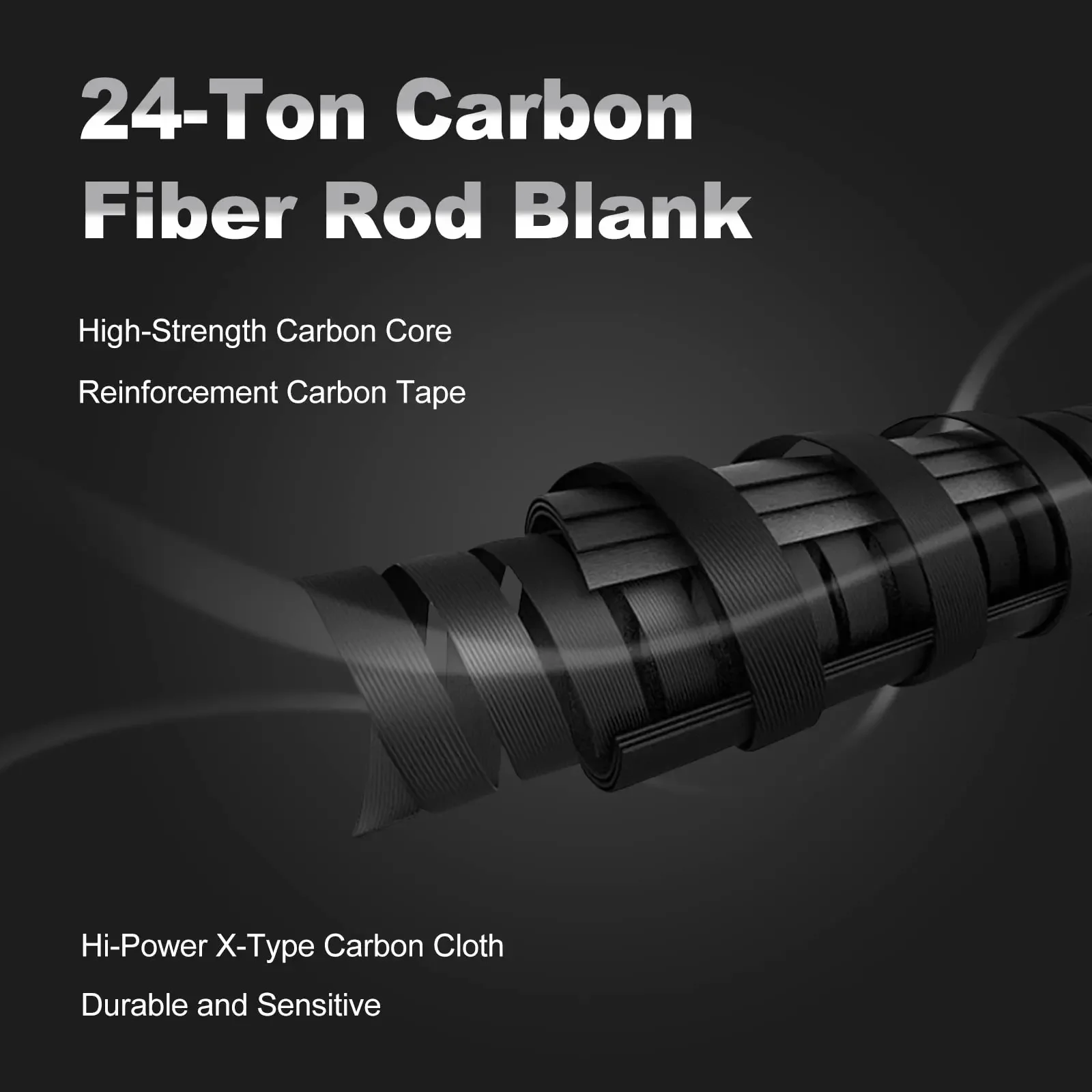 Goture-caña de pescar Jigging para barco, 2,1 m, mango de agarre dividido EVA, caña giratoria de carbono pesada de 3 piezas para viajes, Surf, agua salada - imagen 5