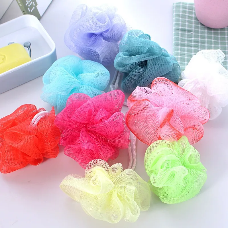 Puff esponja exfoliante de malla – Cepillo corporal para baño y ducha - imagen 2