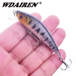 Wobbler flotante Minnow – Señuelo de plástico duro para lubina y carpa