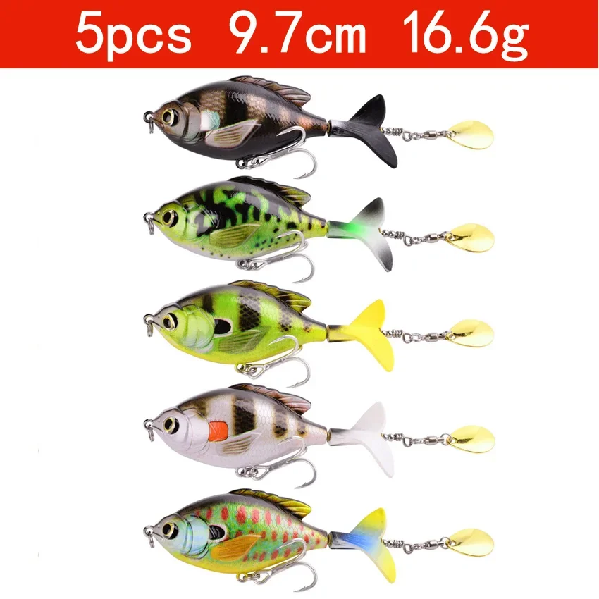 5pcs 9.7cm 16.6g