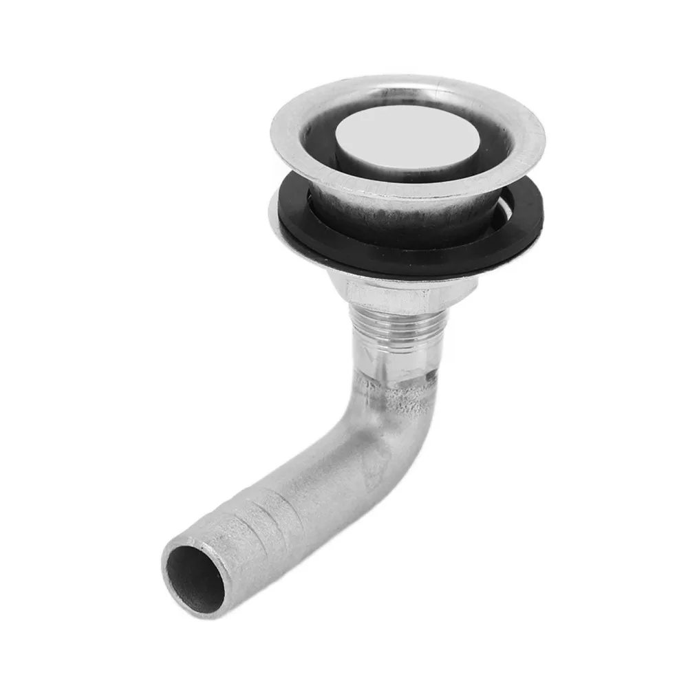 Ventilación de tanque de gasolina para barco de acero inoxidable 316, acabado de pulido de 90 grados a través de ventilación del casco, mangueras de 5/8 pulgadas, instalación de barco de ventilación del tanque de combustible