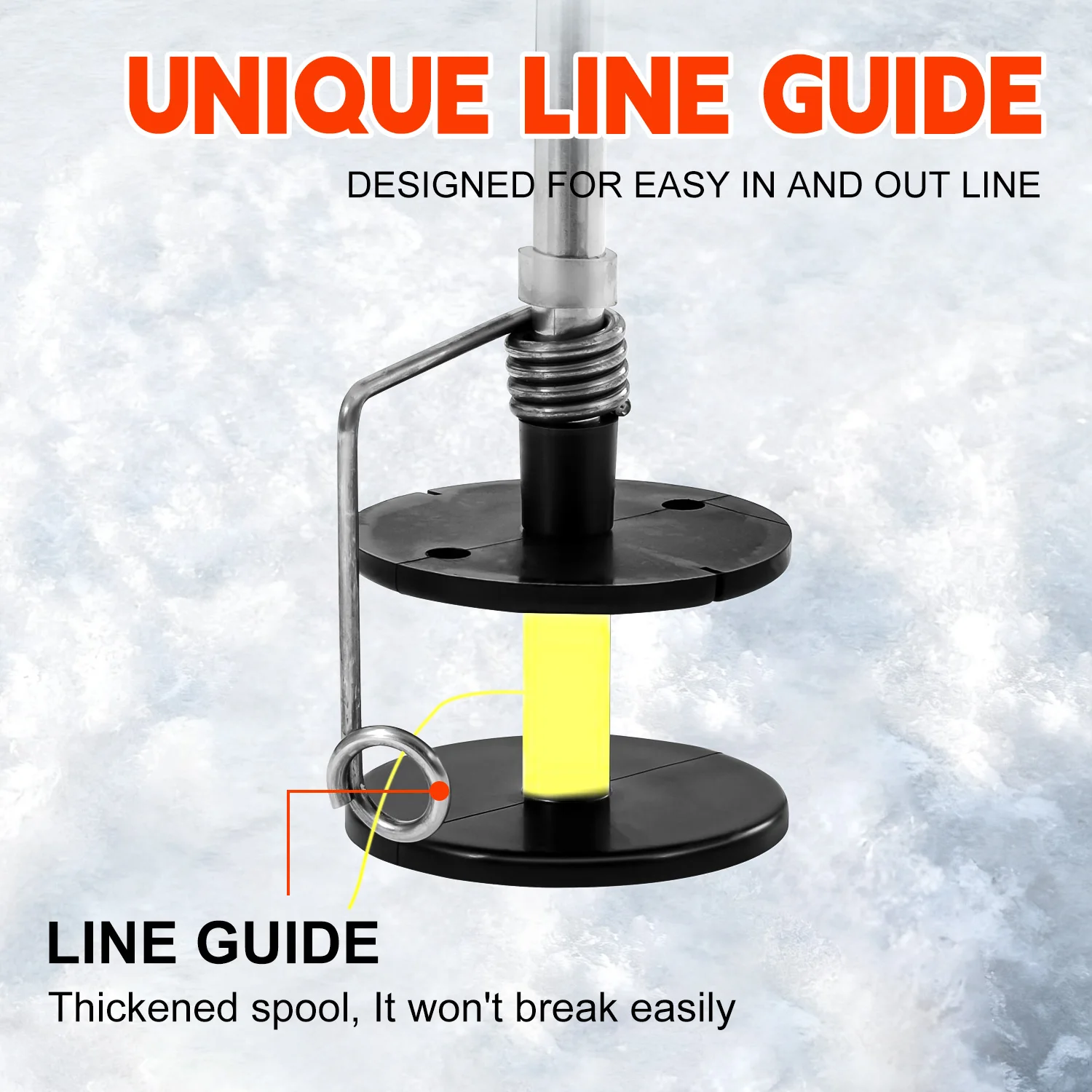 Kit Pesca en Hielo con Bandera Sougayilang – Portátil para Invierno - imagen 3