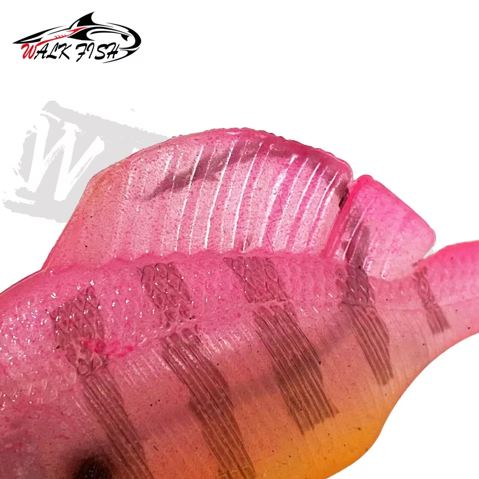 WALK FISH 1 Uds 6cm/8cm 10g-24g señuelo de pesca VIB Jig plomo giratorio lentejuelas pez plomo cola en T suave hueco biónico cebos artificiales - imagen 2