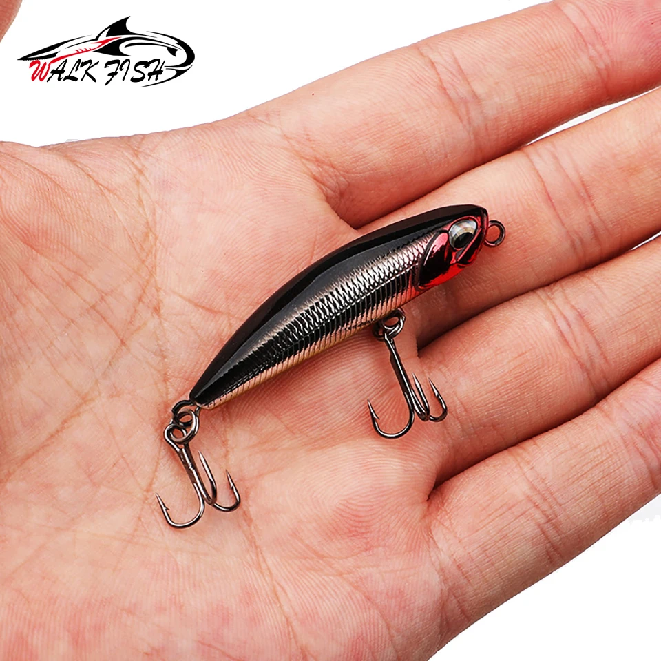 WALK FISH-Mini Señuelos de Pesca, cebo duro de plástico Artificial, 5cm, 5g, Jerkbait, Crankbait, lubina - imagen 3