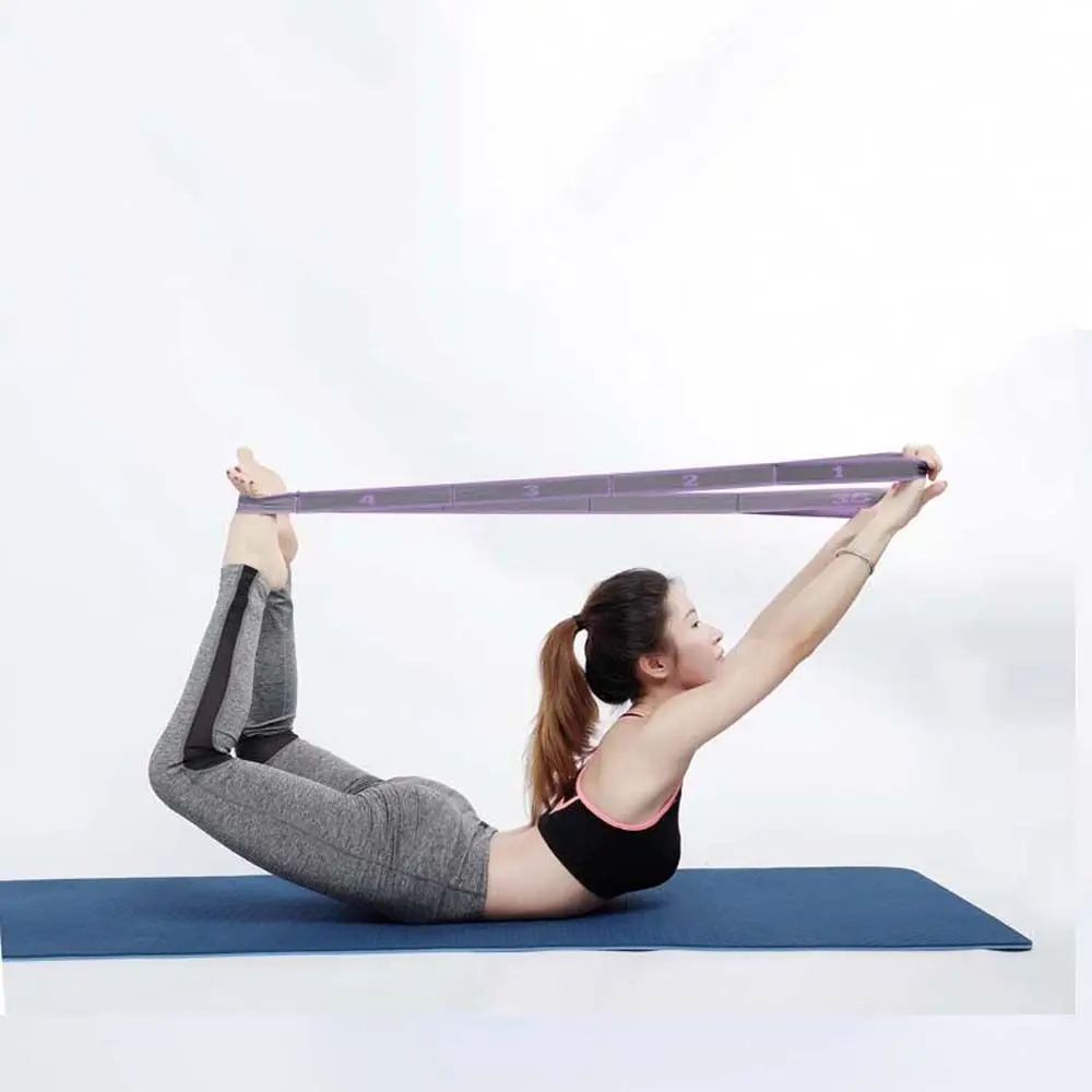 Fitness profesional Multi bucles resistencia alambre de látex nailon ejercicio Yoga cinturón Pilates estiramiento cuerda banda de tensión - imagen 4