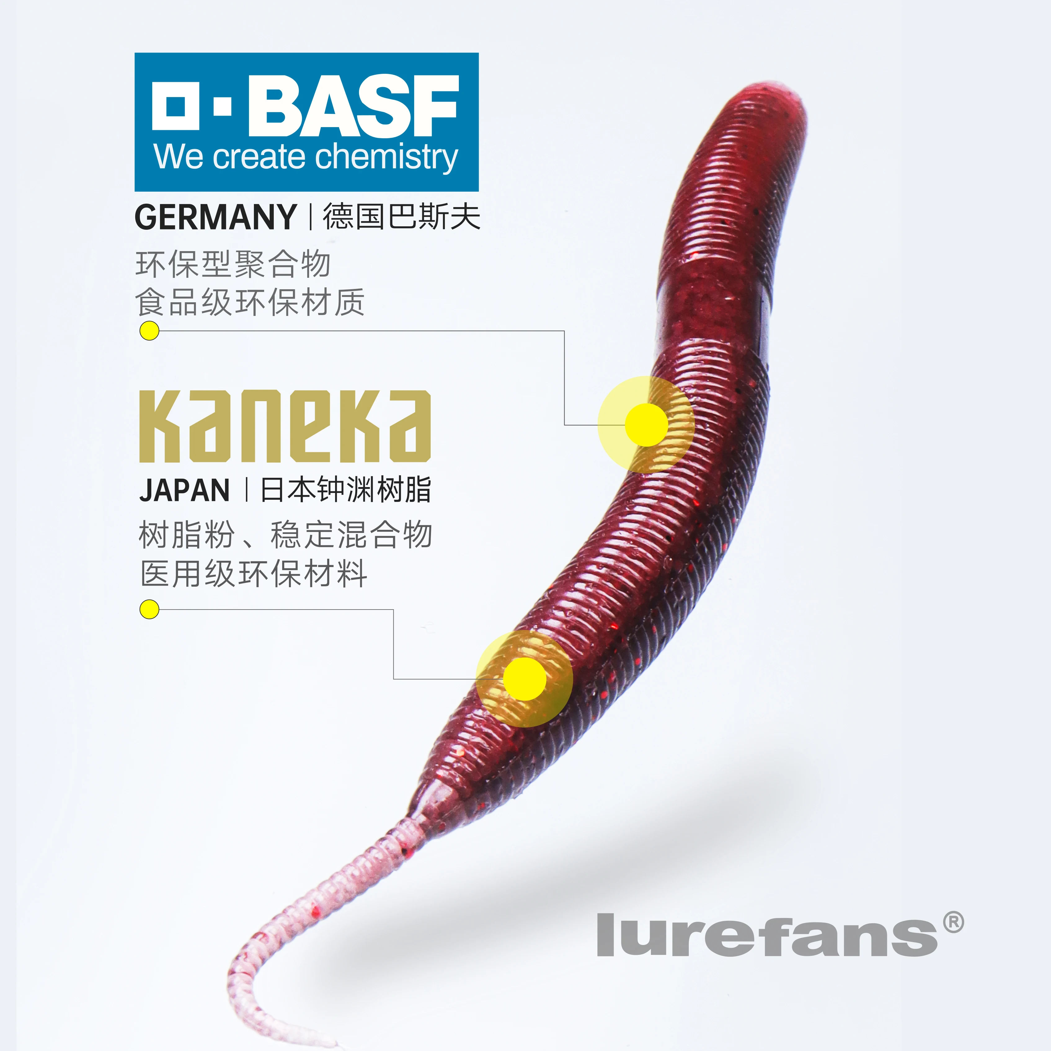 8 Uds Lurefans SENKO competición fideos gusano hundimiento cebo suave 76,2mm/3,7g Material Artificial ecológico cebo falso de una sola cola - imagen 5