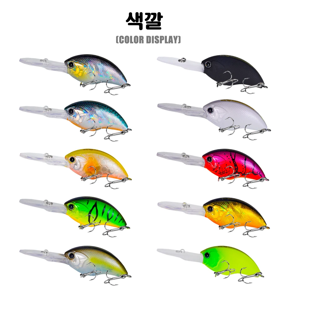 2025 Crankbaits señuelo de Pesca pesas manivela 12,3g 0,8-3m Lucio Isca Artificial agua salada lubina señuelos Whopper cebos carpa pescado - imagen 5
