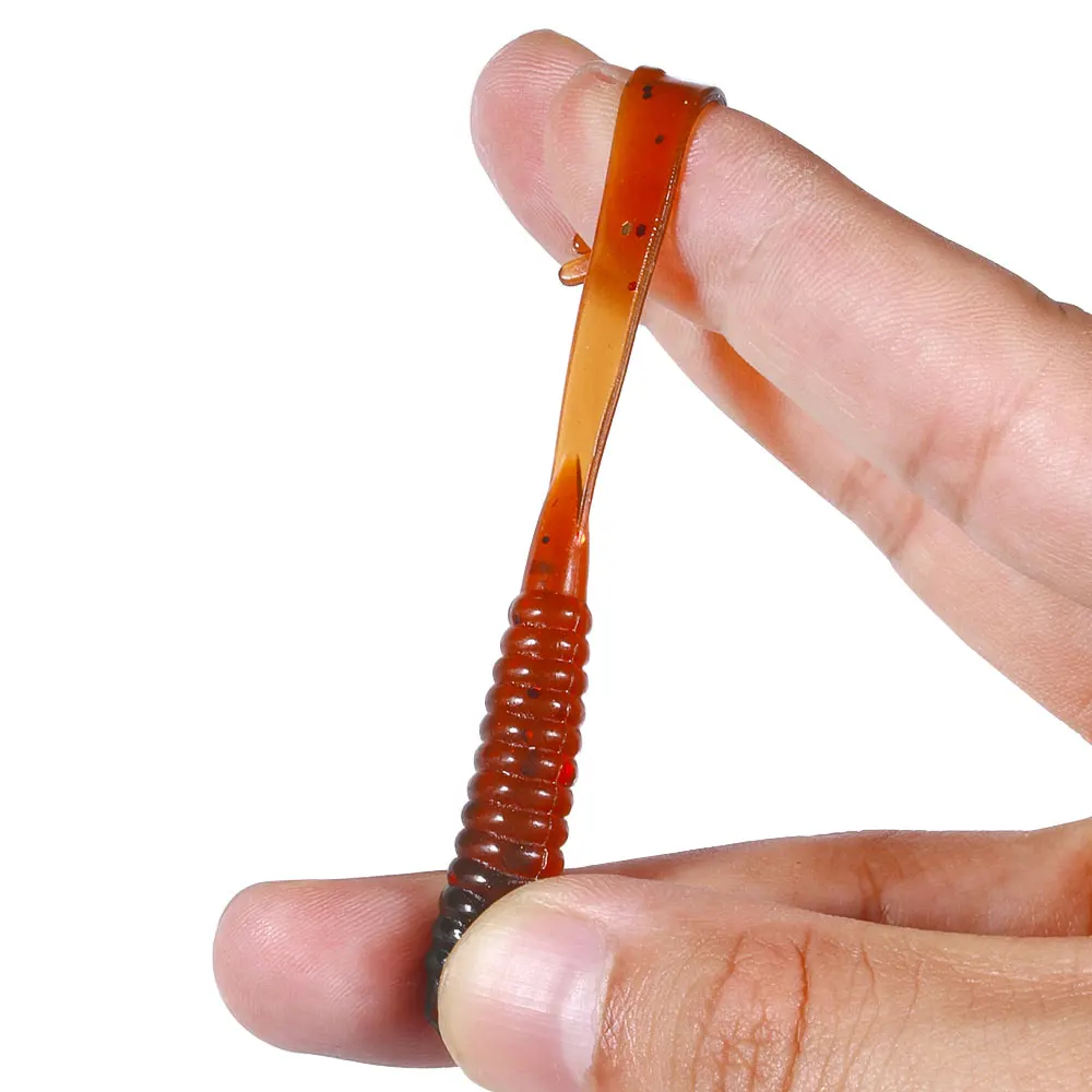 Señuelo de pesca de silicona suave, 10/20 piezas, 4cm, 5,5 cm, pececillo, gusanos de agua dulce y salada, Wobblers, cebo Artificial, aparejos de lubina, plantillas - imagen 4
