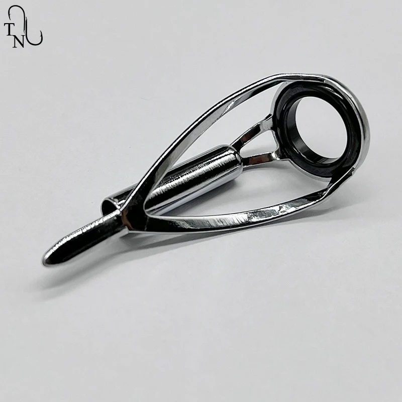 TN07 5 uds guías de punta de caña de pescar construcción de ojos de caña guías de caña de pescar de hierro suave anillo Kit de reparación de agua salada para pesca - imagen 5