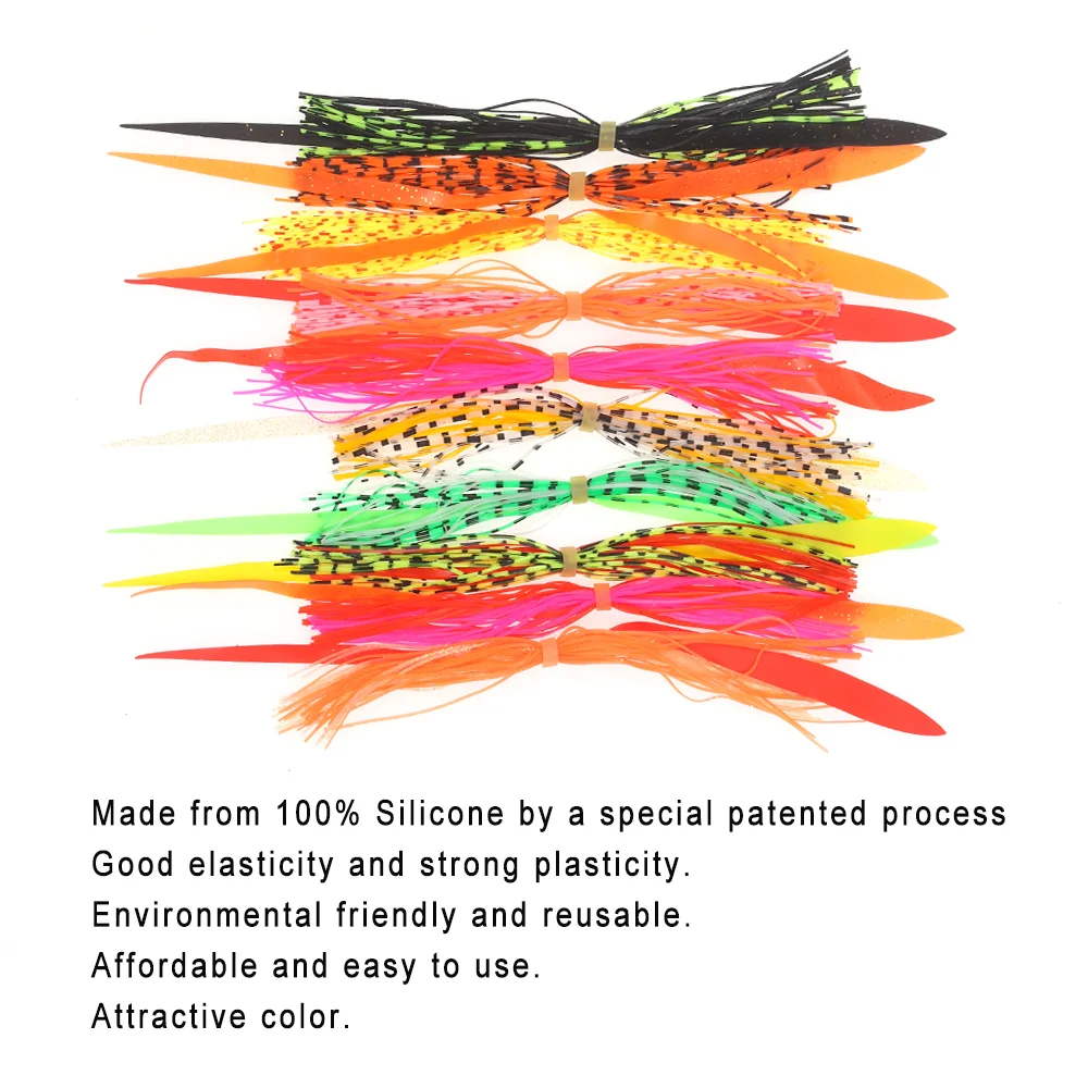 LIONRIVER Faldas de silicona para jig y spinnerbait artesanal - imagen 3