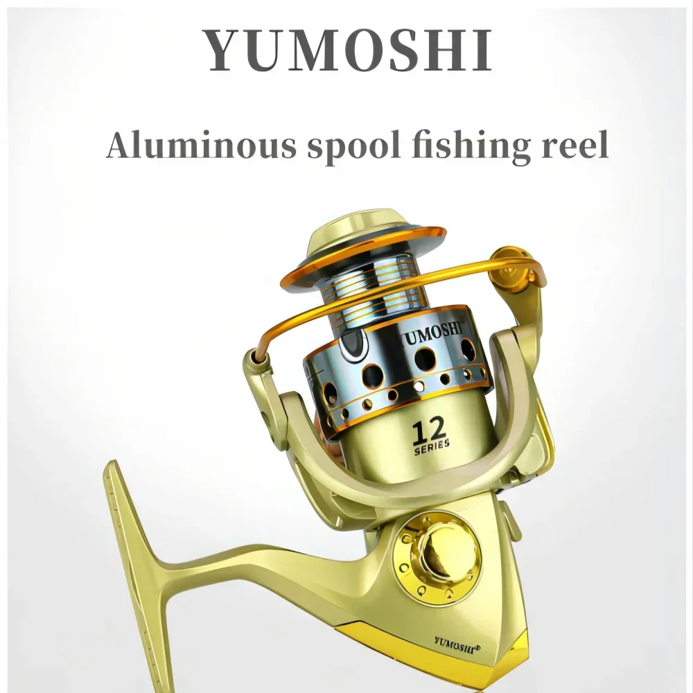 Carrete de Pesca serie 1000-7000, taza de línea de Metal de alta velocidad, relación de transmisión 5,5: 1, ruedas giratorias duraderas, alimentador de carpa, Pesca de agua salada de mar - imagen 5