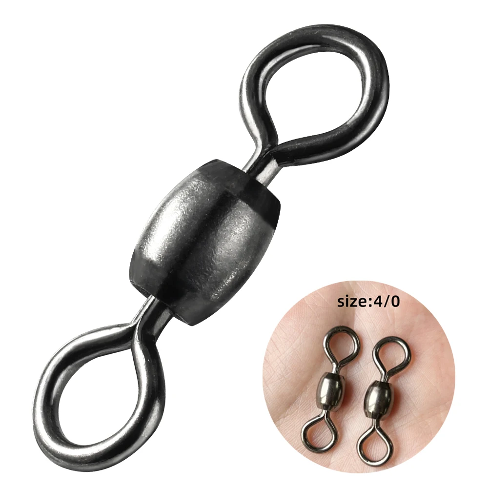 50 Uds grúa giratoria sedal conector de gancho latón pesca en agua salada accesorios de pesca rodante aparejos - imagen 3