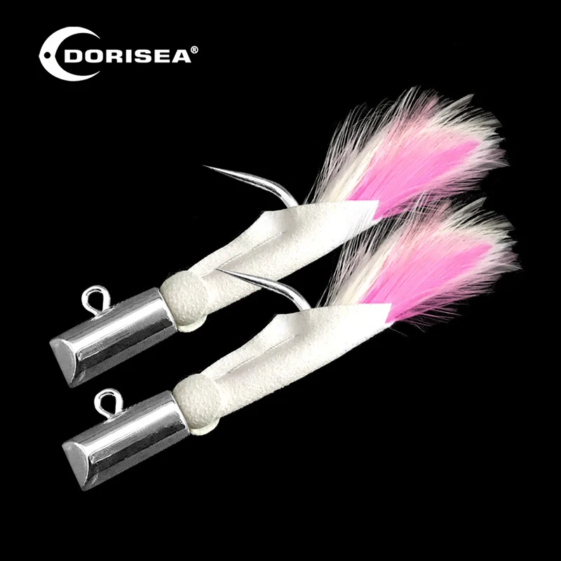 DORISEA 3 unids/pack sin púas Skip Jack atún plomo Jig anzuelo de pesca 2 #   2.2 #   2.5 #   2.8 #   3 # - imagen 2