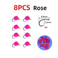 8 rosas