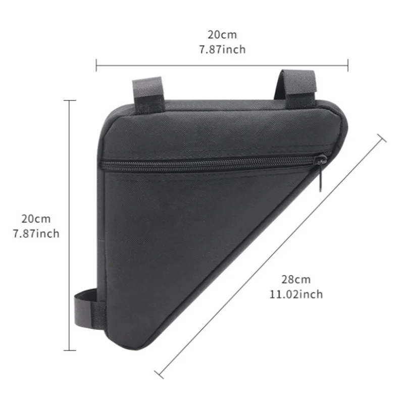 Bolsa triangular para bicicleta, manillar de cuadro frontal de bicicleta, bolsas impermeables para ciclismo, piezas de bicicleta - imagen 2