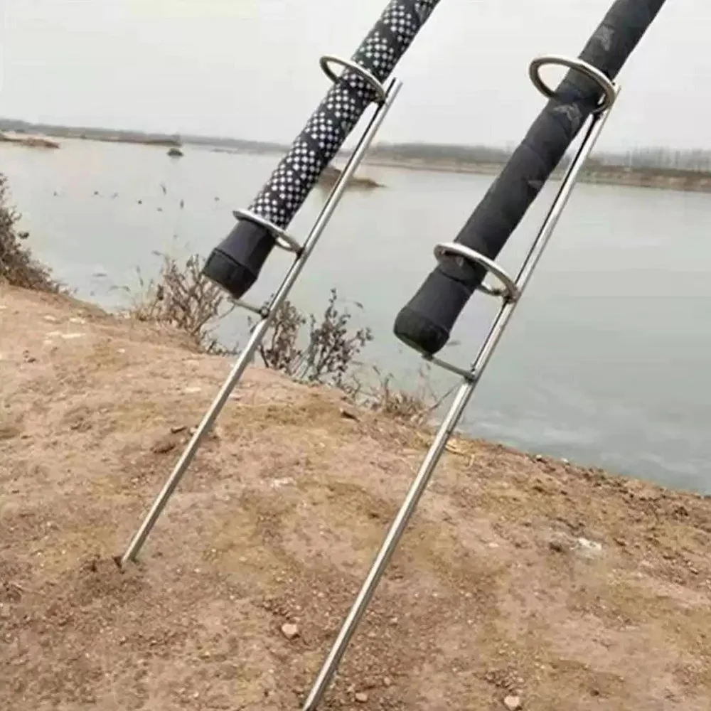 Soporte para caña de pescar con inserción en suelo – Doble anillo - imagen 4