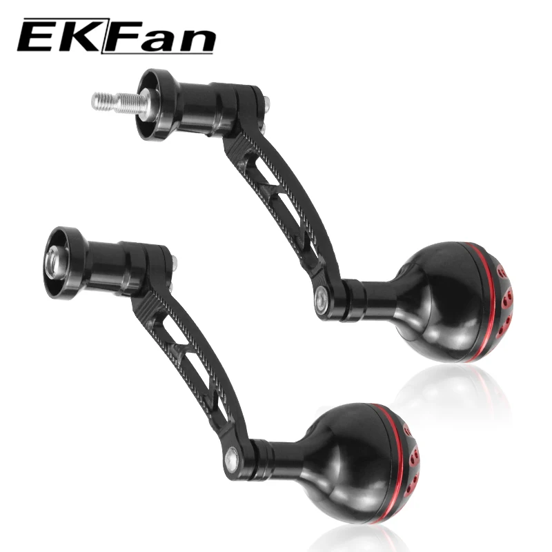 Ekfan CNC 63MM Procese mango de aleación de aluminio y piezas de perilla para carrete de pesca SHI y DAI carrete de pesca giratorio - imagen 5