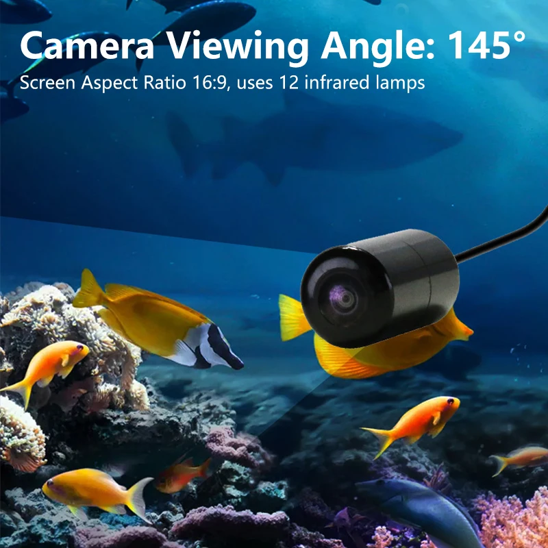Cámara de pesca submarina 4.3" LCD – visión nocturna y cable 15 m para hielo - imagen 4