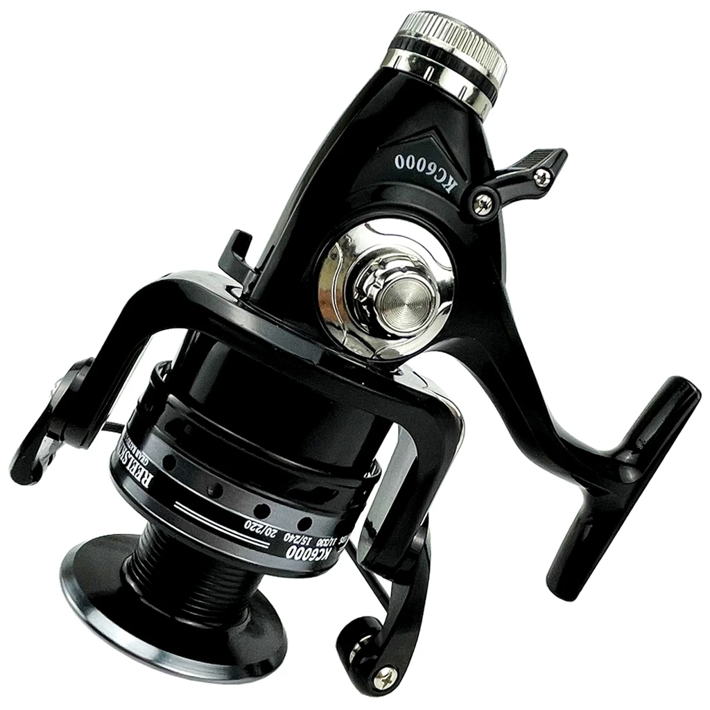 Ghotda-carrete giratorio con doble freno para pesca de carpa, accesorio con Ratio de engranaje 5,2: 1, Serie 3000-6000, adelante/poste, agua dulce/salada - imagen 2