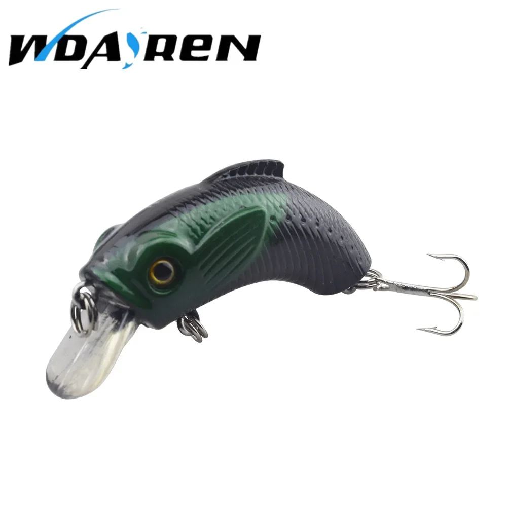 Señuelos de pesca Topwater, 5 colores, Wobbler flotante, pececillo Popper, 5,5 cm, 9g, anzuelos, manivela, herramienta de aparejos de pesca, 1 ud. - imagen 4